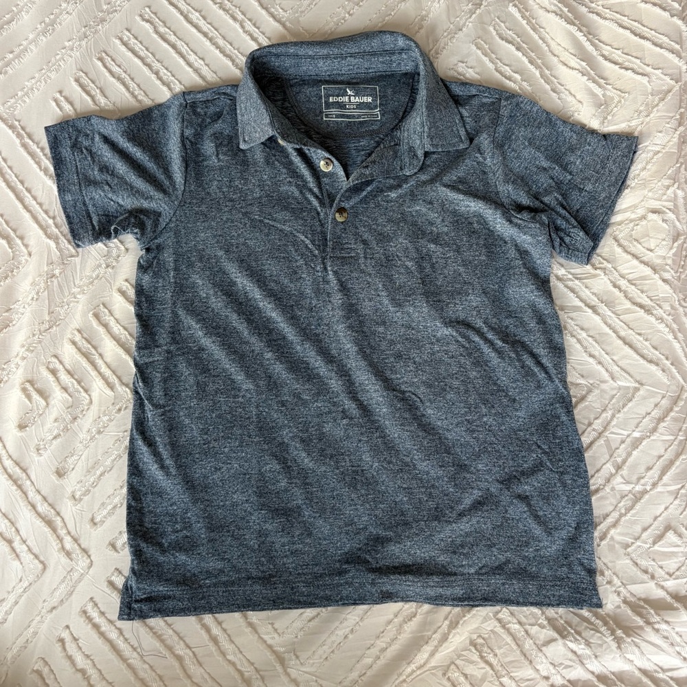 Eddie Bauer Kids Dark Gray Polo Shirt